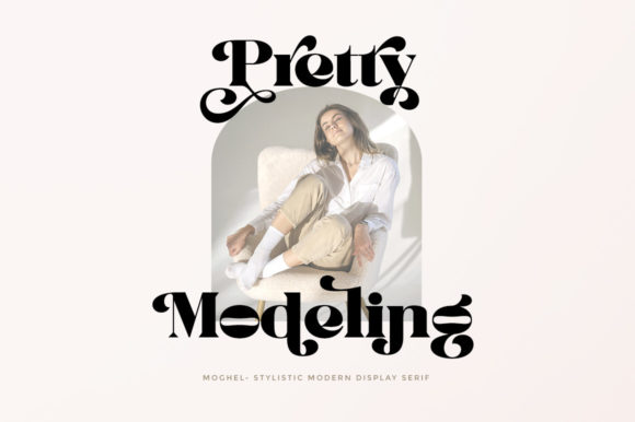 Moghel Display Font PNG with transparent background - Preview 1
