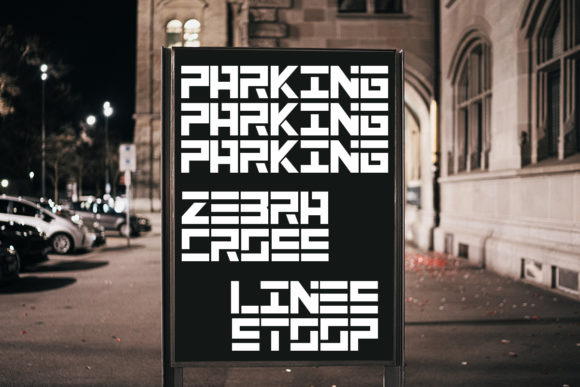 Poster Linear Font PNG with transparent background - Preview 6