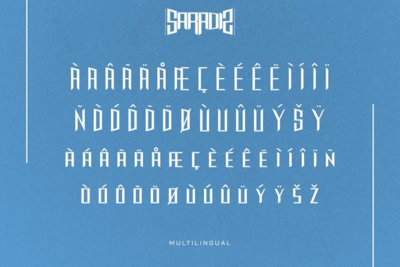 Saradiz Font PNG with transparent background - Preview 5