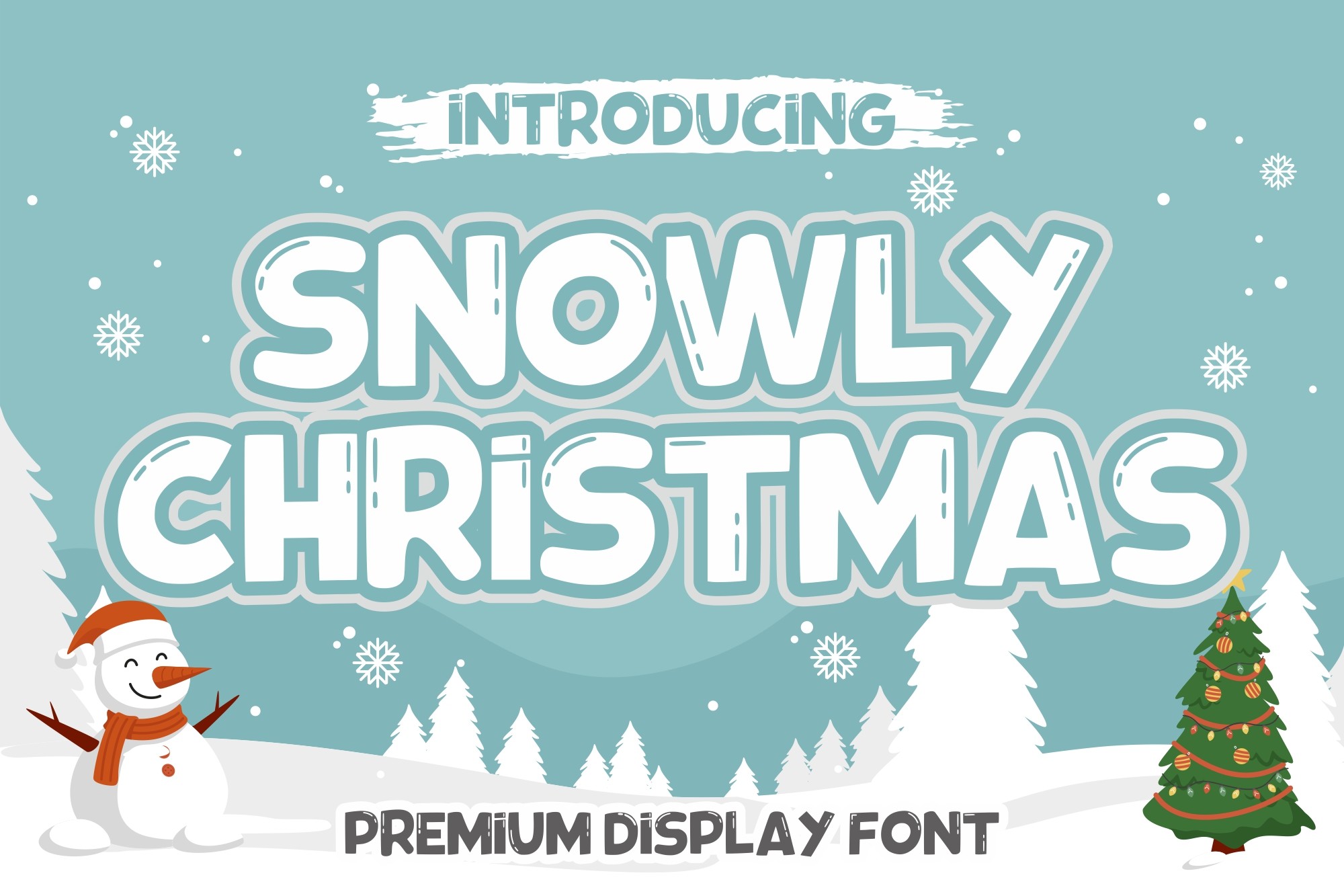 Snowly Christmas Font - photo 2