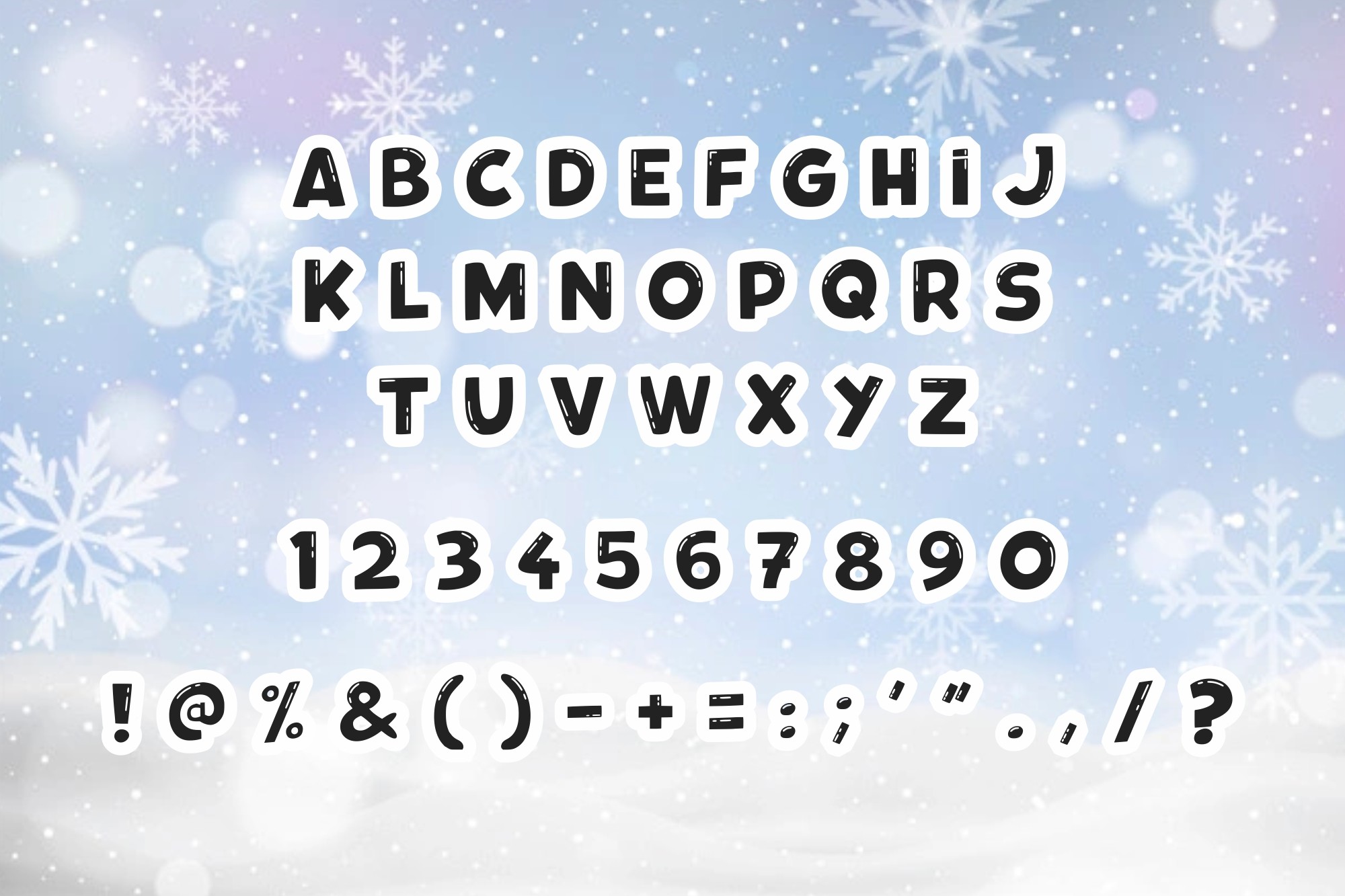 Snowly Christmas Font - photo 5