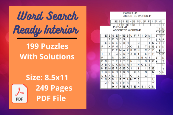 Word Search Kids Activity Book