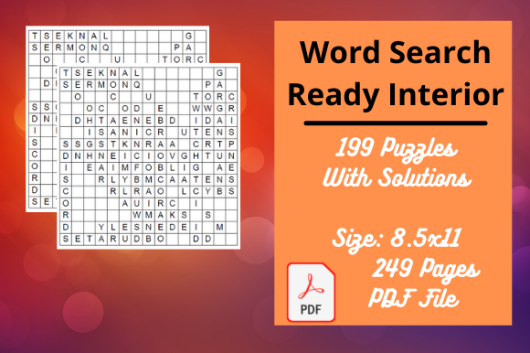 Word Search Kids Activity Book