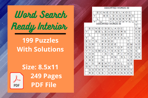 Word Search Kids Activity Book