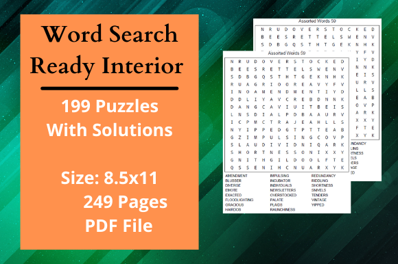 Word Search Kids Activity Book