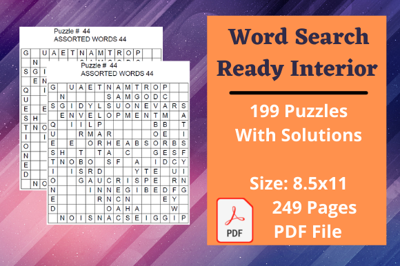 Word Search Kids Activity Book
