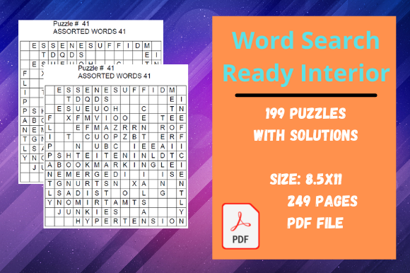 Word Search Kids Activity Book
