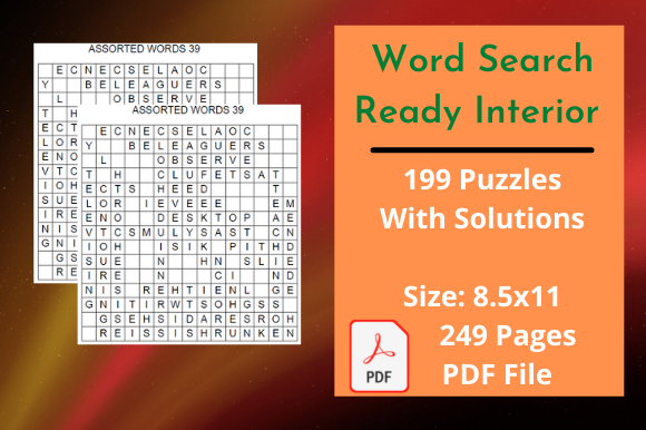 Word Search Kids Activity Book