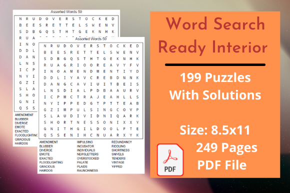 Word Search Kids Activity Book