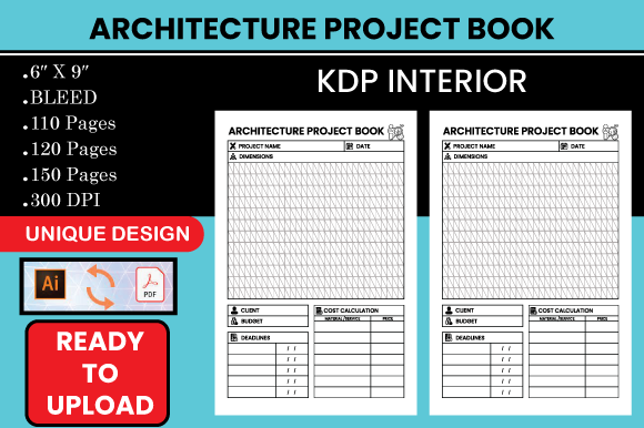 Architecture Project Book - KDP Interior Grafika Wnętrza KDP Przez Hasna Unique Design