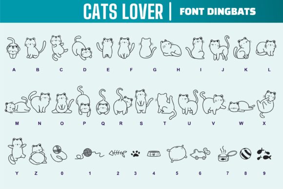 Cats Lover Font - Preview 1