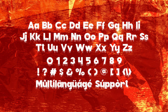 Dripped Ink Font - Preview 3