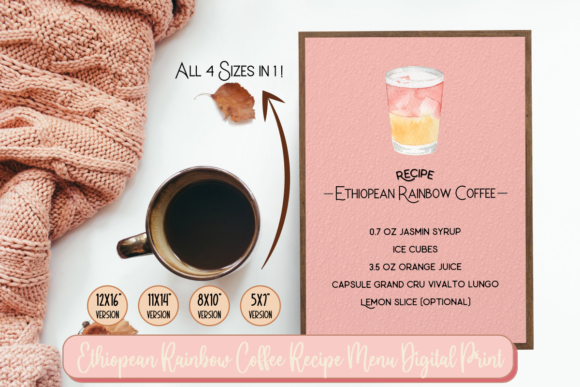 Ethiopean Rainbow Coffee Recipe