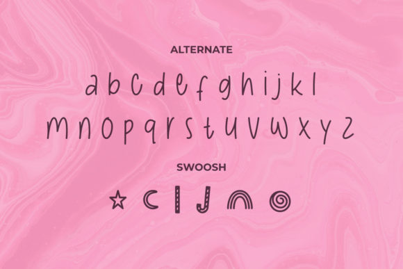 Lollipop Jar Font PNG with transparent background - Preview 5