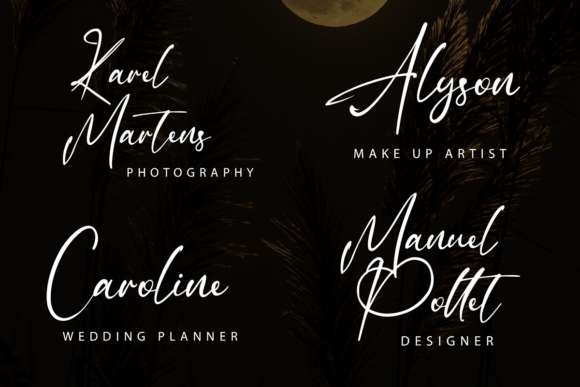 Mellow Moon Font PNG with transparent background - Preview 1