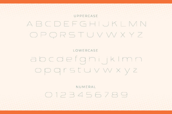 Modeon Font font preview - 1