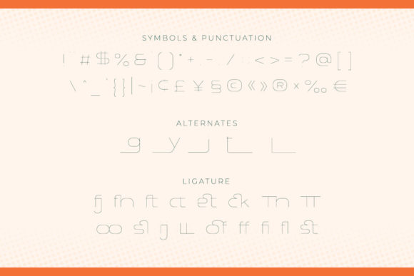 Modeon Font font preview - 2
