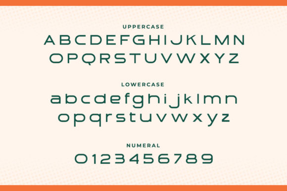 Modeon Font font preview - 4