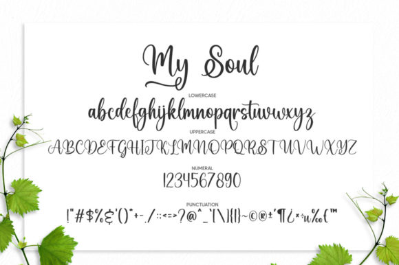 My Soul Font PNG with transparent background - Preview 5