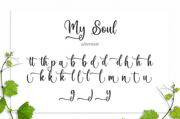 My Soul Font PNG with transparent background - Preview 6