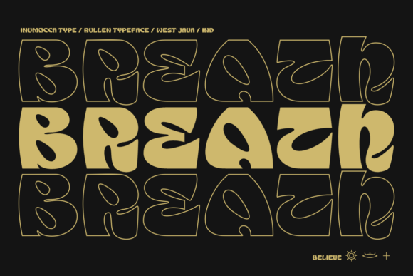 Rullen Font PNG with transparent background - Preview 3