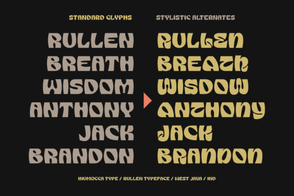 Rullen Font PNG with transparent background - Preview 4