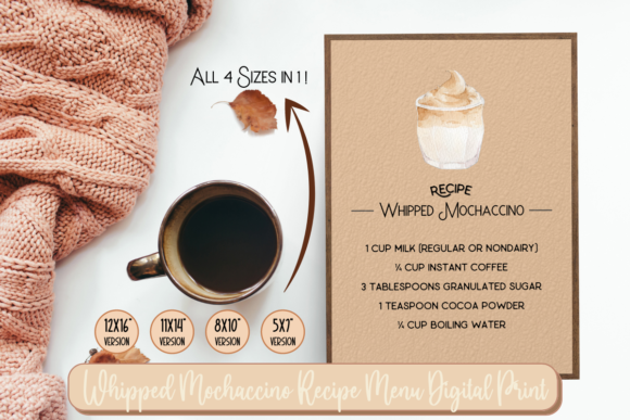 Whipped Mochaccino Coffee Recipe Print