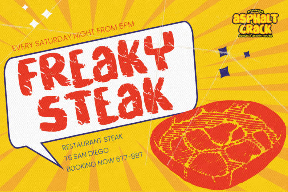 Asphalt Crack Font - Preview 1
