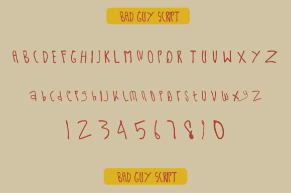 Bad Guy Font - Preview 1