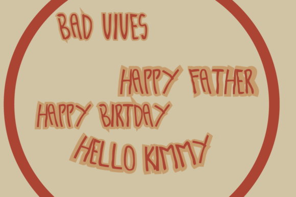 Bad Guy Font - Preview 2