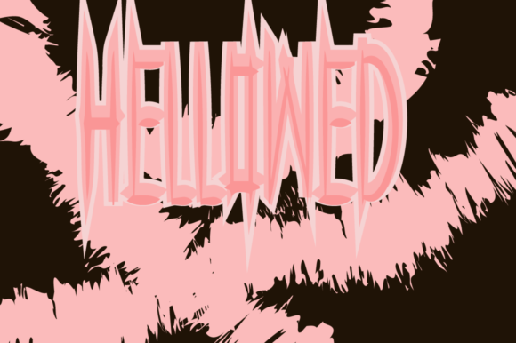 Hellowed Font PNG with transparent background - Preview 2