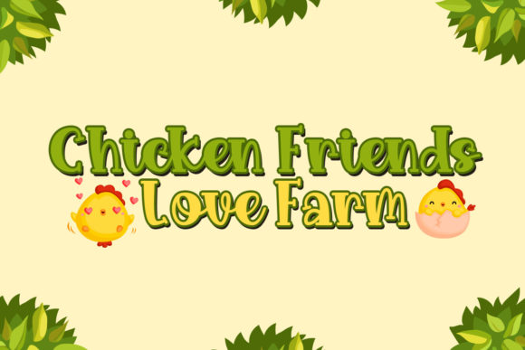 I'm a Little Chicken Font - Preview 1