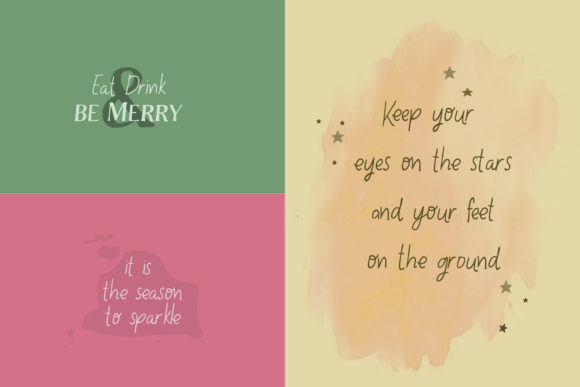 Lemon and Cocktails Font PNG with transparent background - Preview 3