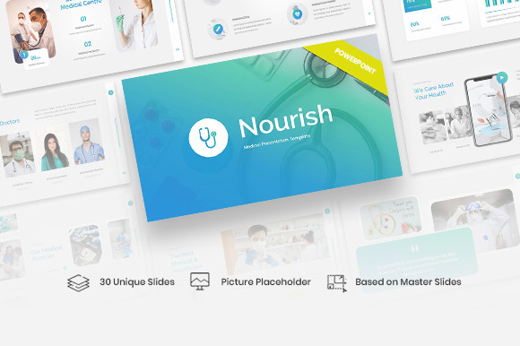 Plantilla de PowerPoint de Poder Médico Nourish