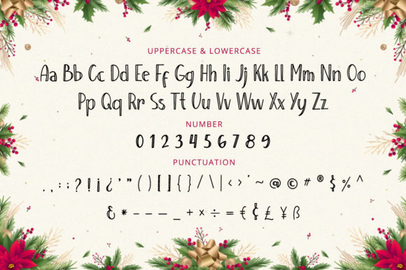 Perfect Christmas Font PNG with transparent background - Preview 5