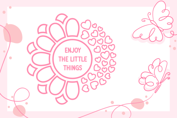 Pinlove Font PNG with transparent background - Preview 3