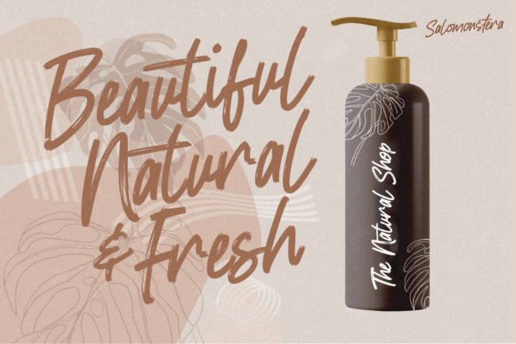 Salomonstera Font PNG with transparent background - Preview 4
