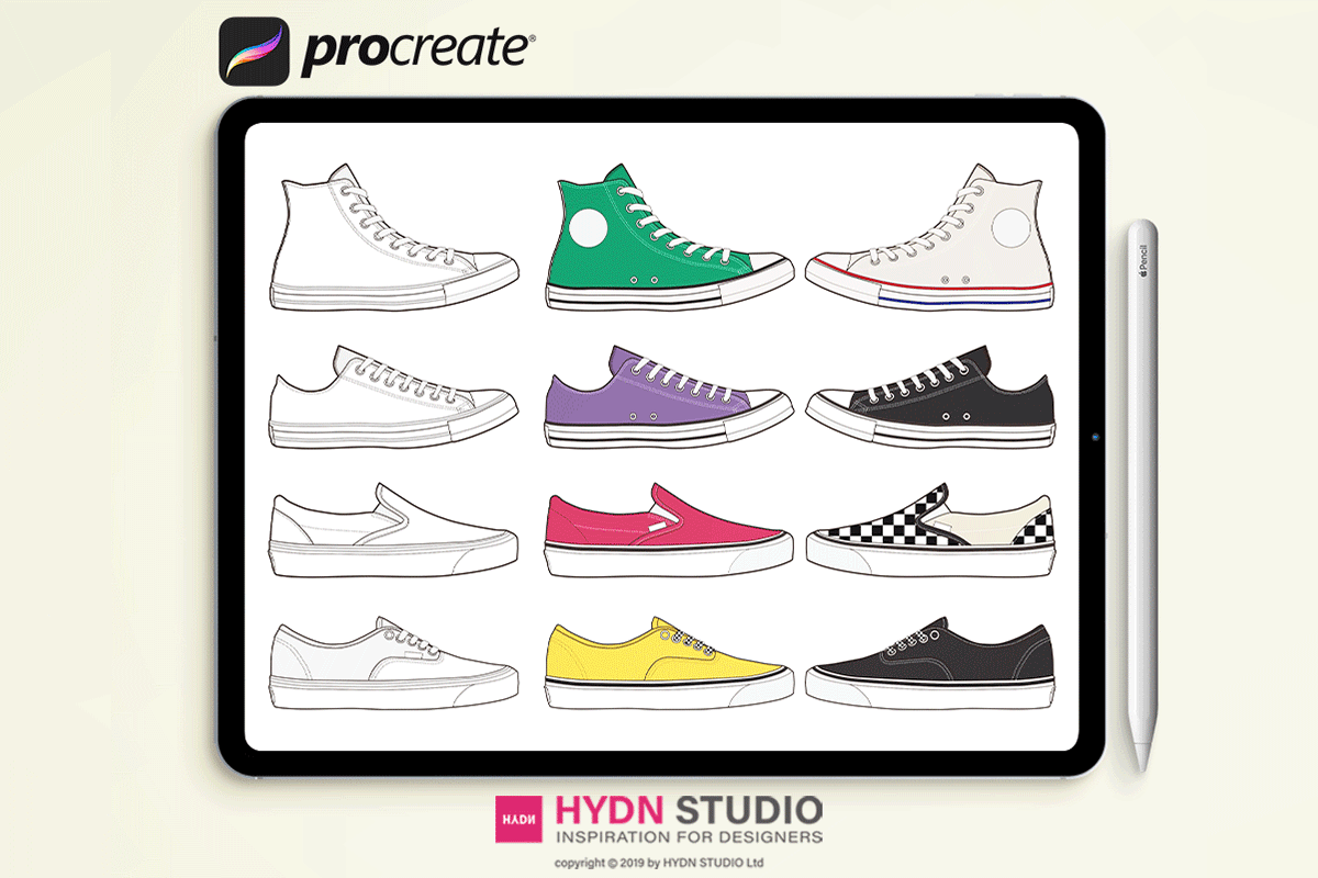 Shoes Design Set Procreate Stamp Brushes - photo 5