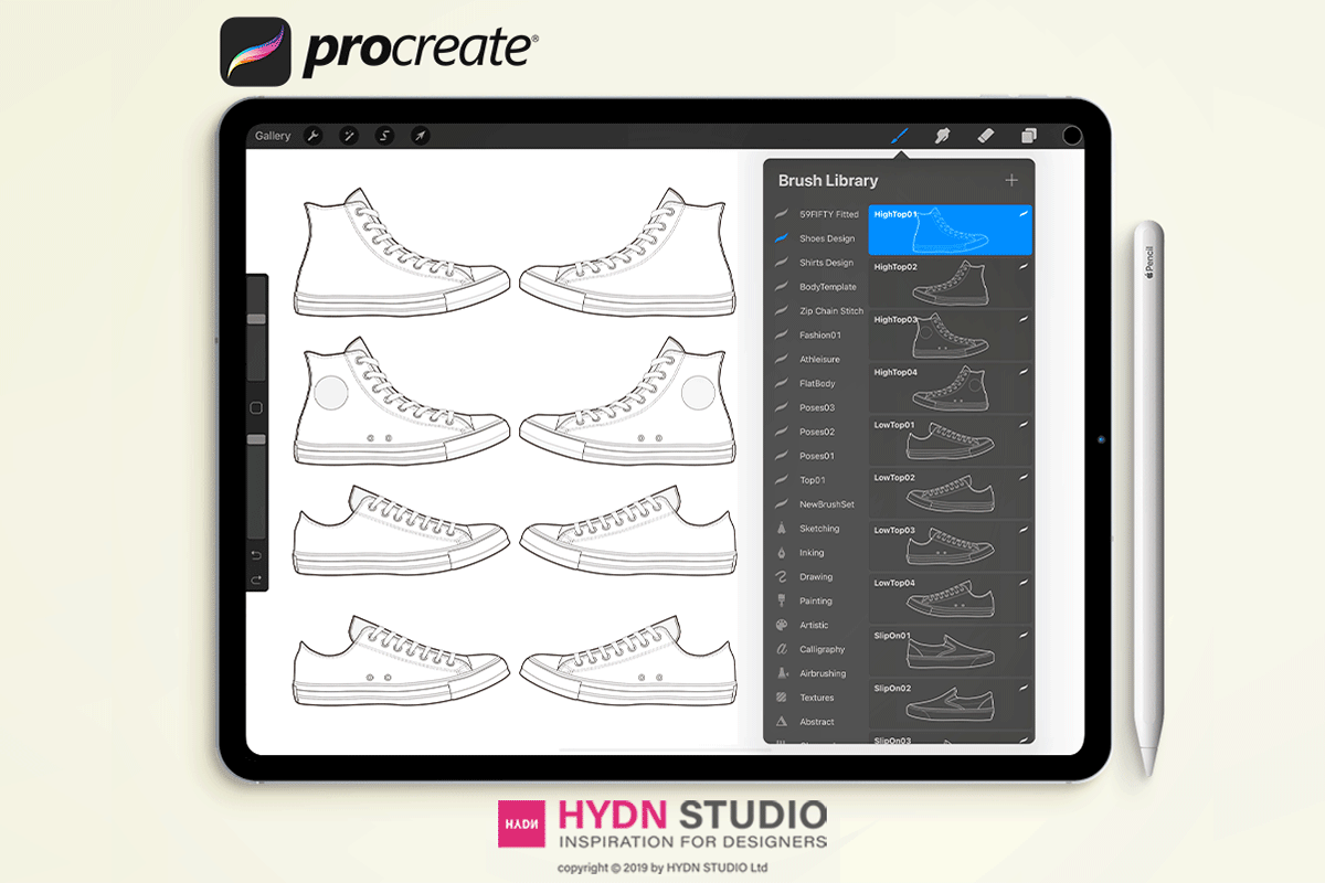 Shoes Design Set Procreate Stamp Brushes - photo 2