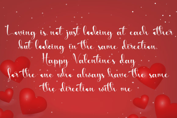 Sincere Valentine Font PNG with transparent background - Preview 1