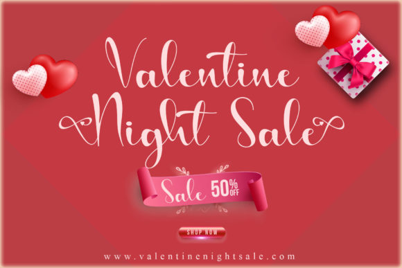 Sincere Valentine Font PNG with transparent background - Preview 2