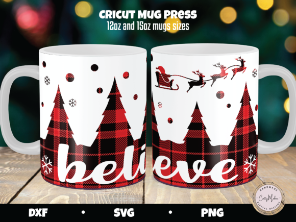 Believe Mug Press Graphics