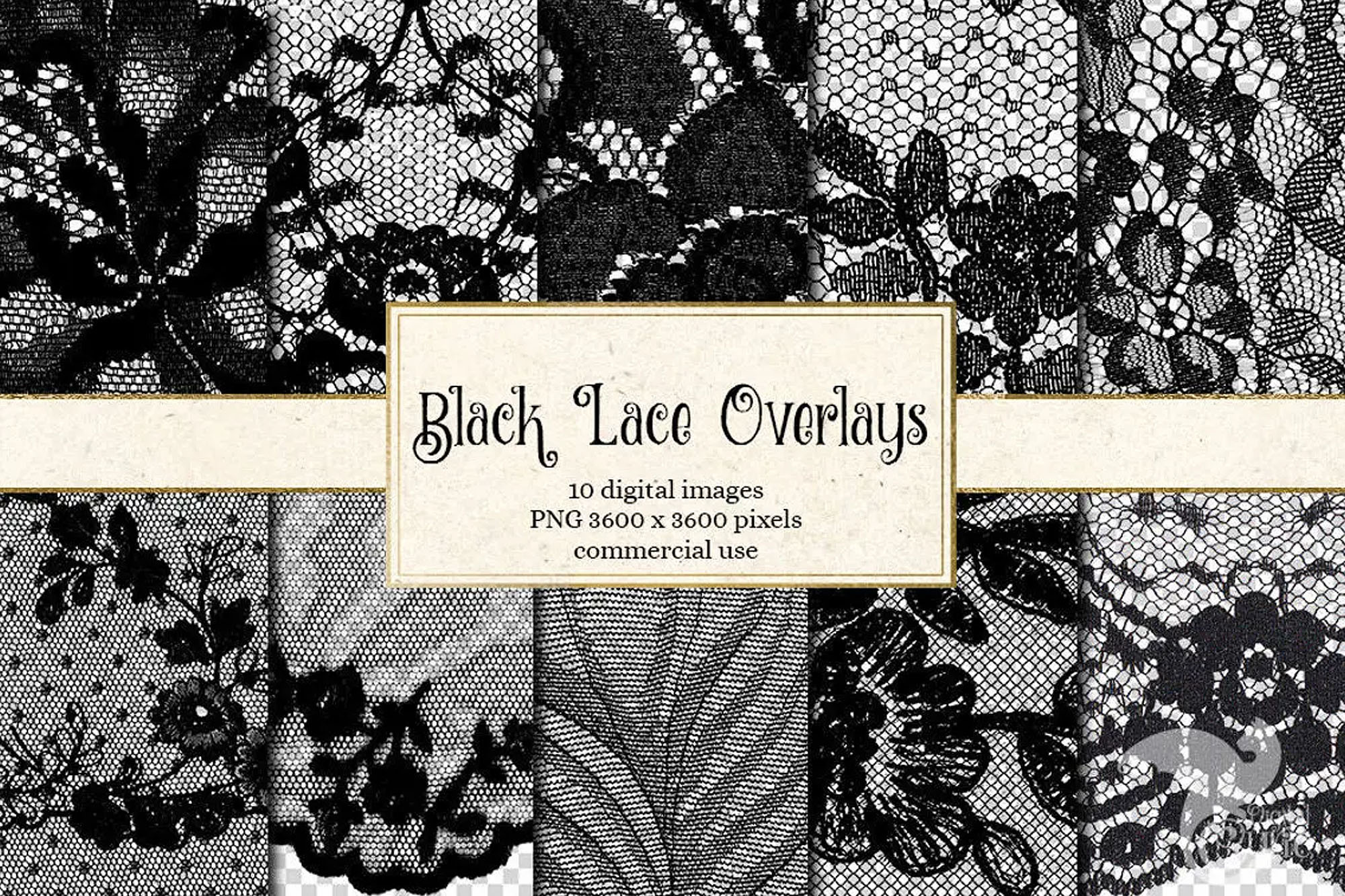 Black Lace Overlays