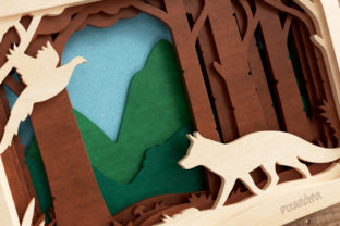 Fox 3D Layered SVG Cut File · Creative Fabrica