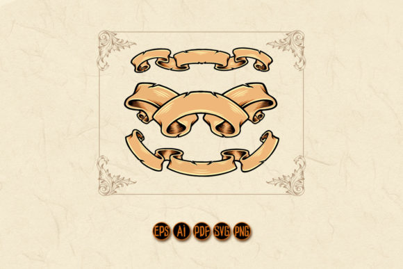Vintage Label Banner Collections Set