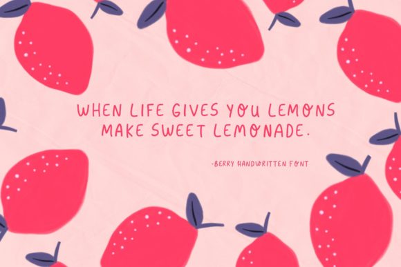 Berry Sweet Font - Preview 1