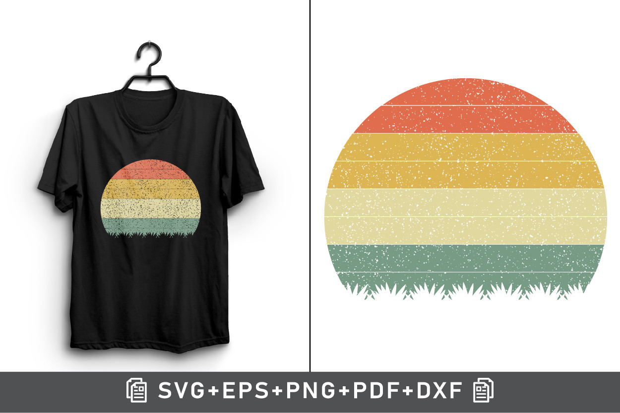 Retro Vintage Sunset Background Graphic by Arman Design · Creative Fabrica