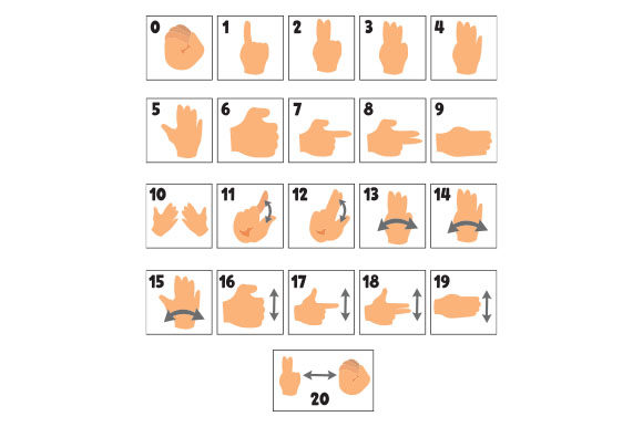British Sign Language Numbers Label Signlanguage 735x568