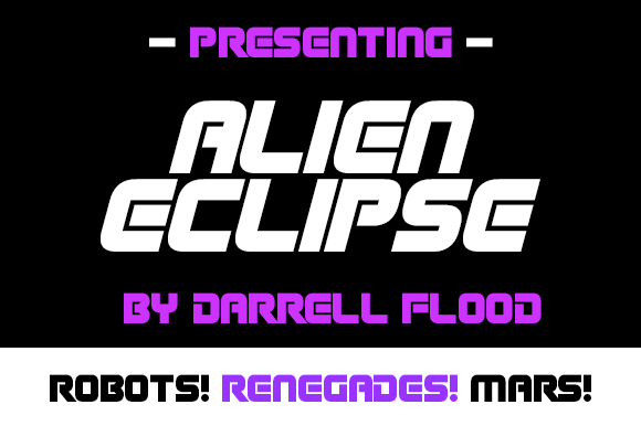 Alien Eclipse Font - Preview 1