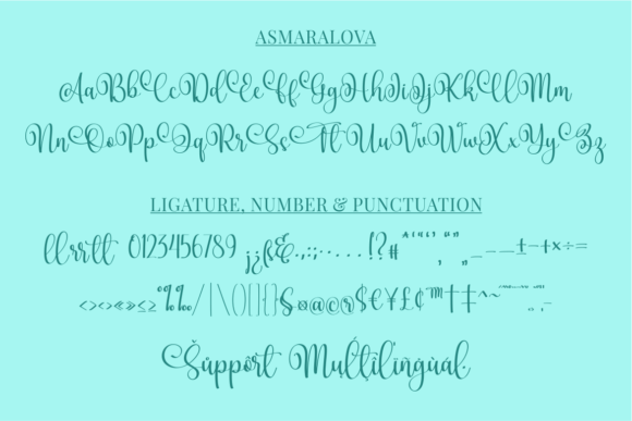 Asmaralova Font - Preview 2